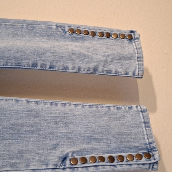 SOFT SURROUNDINGS Pull On Cropped Snap Ankle Jeans. Size PXS - Picture 6 of 12